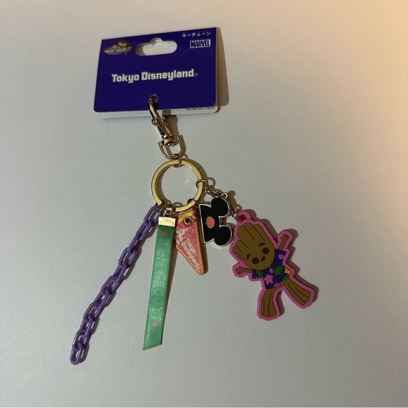 Tokyo Disneyland Resort Keychain It's a Small World with Groot 2025 - Picture 1 of 3